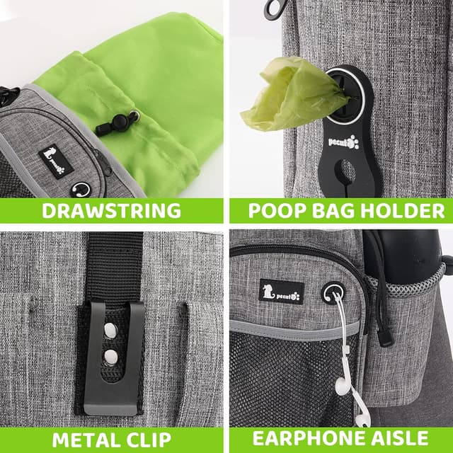 Detalle de Pecute XL Dog Walking Bag with 300D Oxford