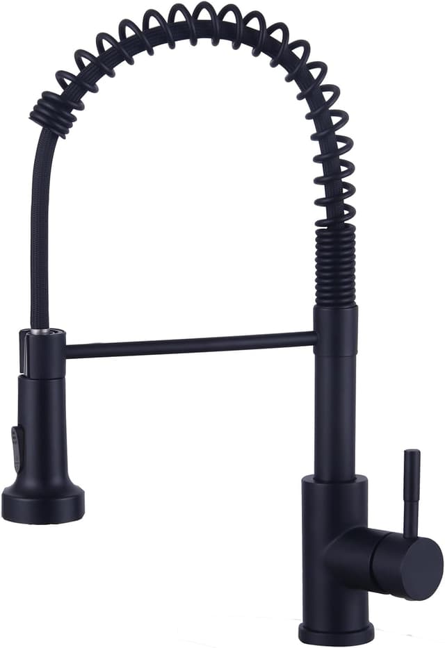 Detalle de Spültischarmatur Mattschwarz Hochdruck 360° ⛲