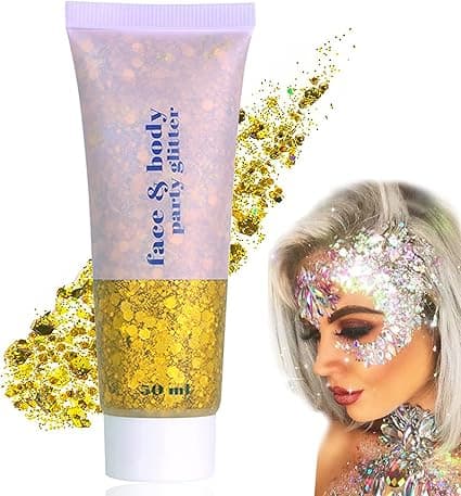 Imagen de Purpurina Líquida Dorada para Maquillaje y Fiesta ✨ en OfertitasTOP