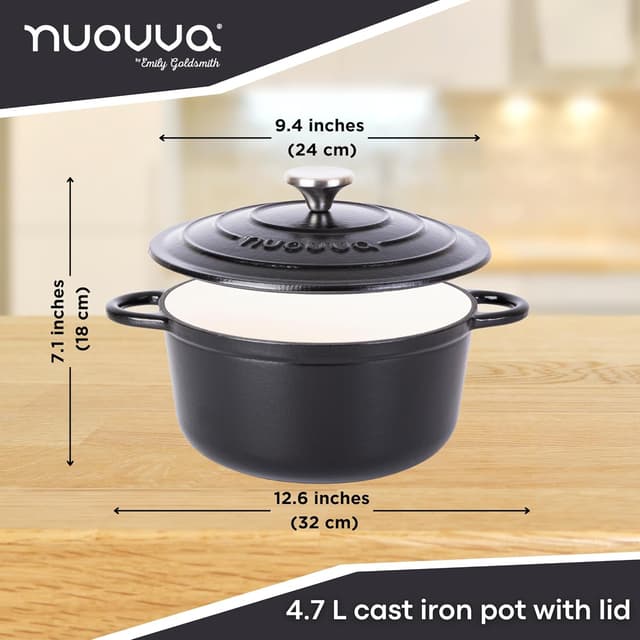 Thumbnail 1 de Nuovva 5-Quart Cast Iron Pot 24cm