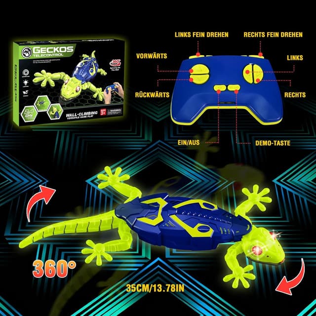 Detalle de HILKKET Gecko Wandflitzer RC ab 3 Jahren