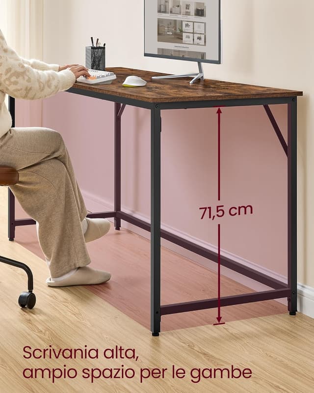 Detalle de VASAGLE LWD121K01 Scrivania 160x60 cm