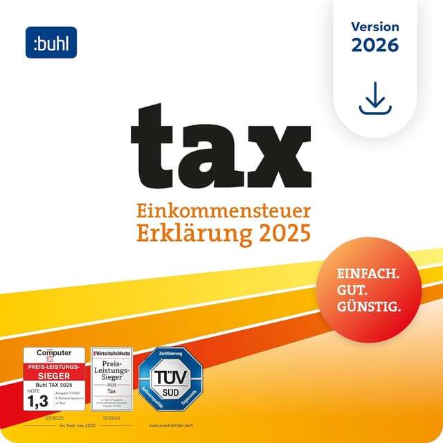 Imagen de tax 2026 Steuerprogramm 2025 – Digitaler Download en OfertitasTOP
