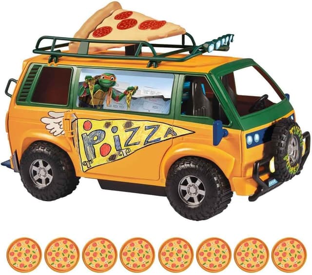 Thumbnail 3 de Tortugas Ninja 🚚 Van de Reparto Pizza Fire TMNT +4 Años
