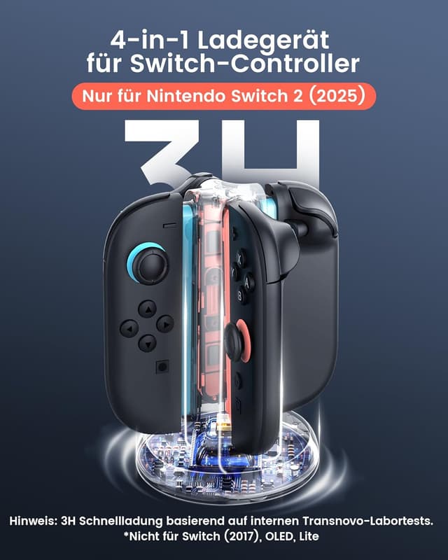 Detalle 2 de TRANSNOVO Ladestation für Switch 2