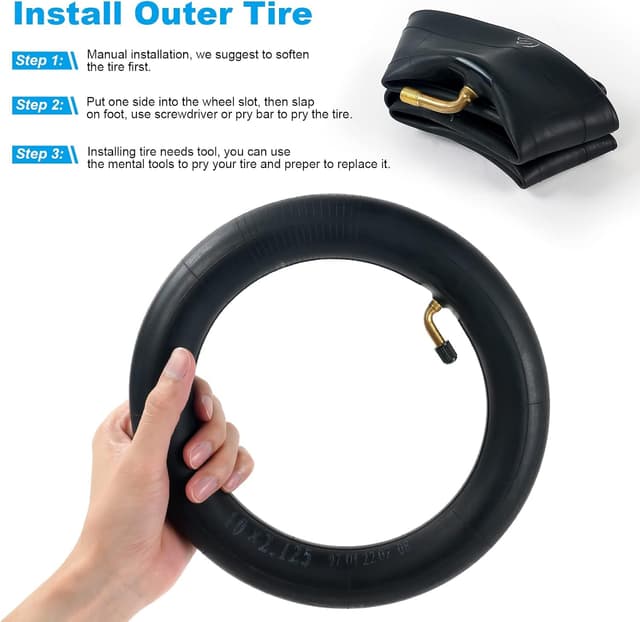 Thumbnail 5 de Ainiv Schlauch 10 x 2,125 für E-Roller