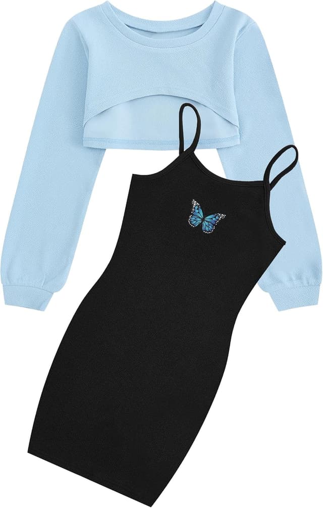 Imagen de JiAmy Girls 2-Piece Set Sleeveless Dress en OfertitasTOP