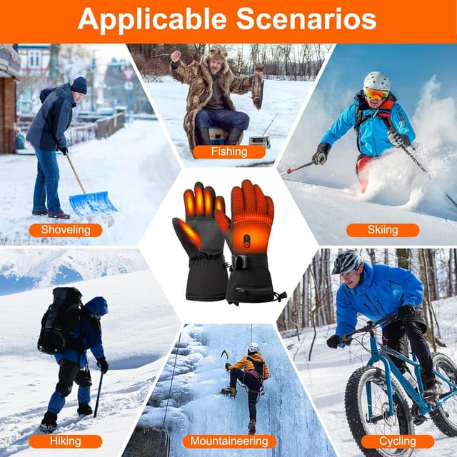 Thumbnail 6 de Guanti riscaldati moto 7,4V con 10.000mAh