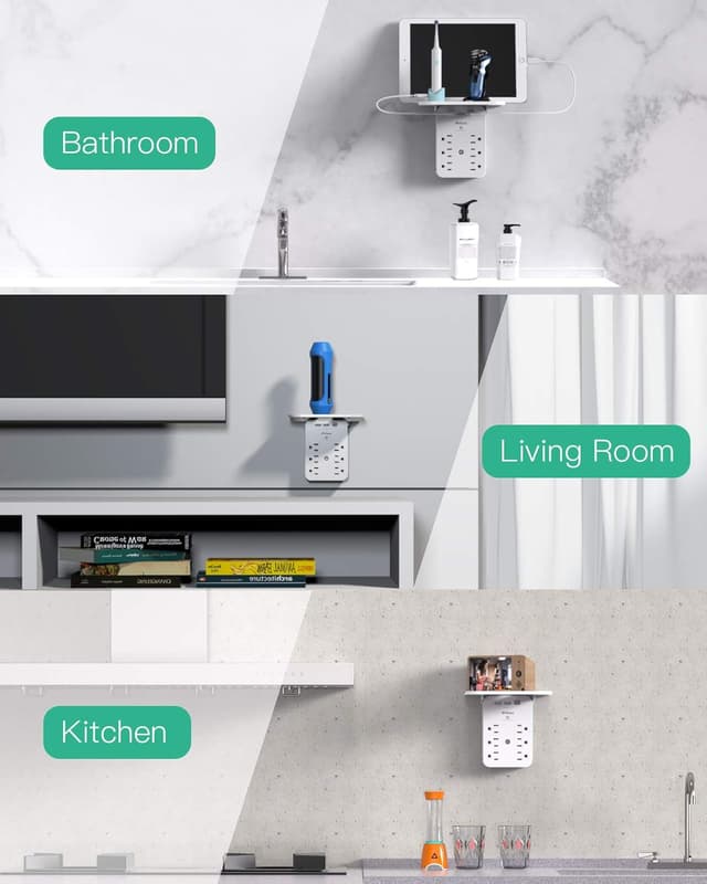 Thumbnail 6 de Wall Outlet Extender with Surge Protector 490J