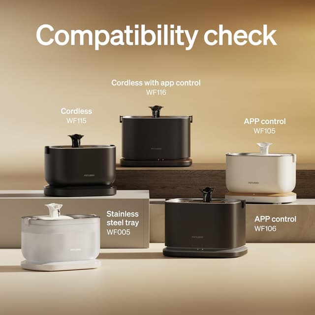 Detalle de PETLIBRO Replacement Filters for Dockstream Cat Water Fountain (4-Pack) for PLWF106/PLWF116/PLWF115/PLWF105/PLWF005