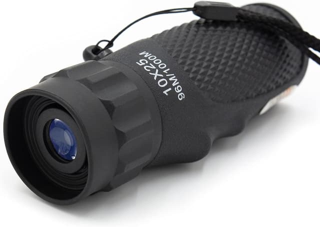 Detalle de Technaxx TX-176 Monokular 10x25 – kompakt für Wandern, Jagd und Vogelbeobachtung