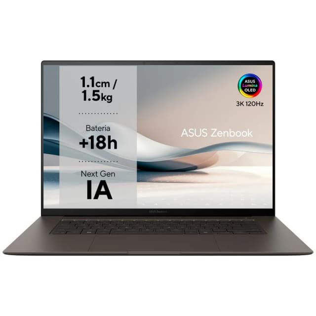 Detalle de ASUS Zenbook S 16 OLED UM5606WA-RK053W (16") con AMD Ryzen AI 9 y 32GB RAM