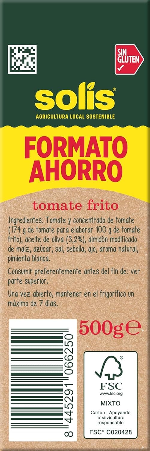 Thumbnail 4 de Solis Salsa de Tomate COMBI OLIVA 12x500g 🍅