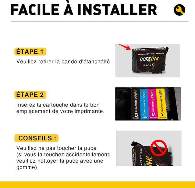 Thumbnail 4 de DOREINK 603XL Multipack 9 pièces pour Epson 🖨