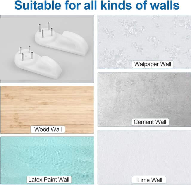 Detalle 2 de Non-trace picture hooks 60 pack 🖼