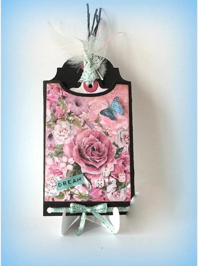 Detalle de Label Tag metal die cuts for DIY scrapbooking and card making