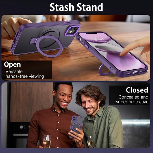 Detalle 2 de DUEDUE iPhone 12 Hülle mit Ringständer