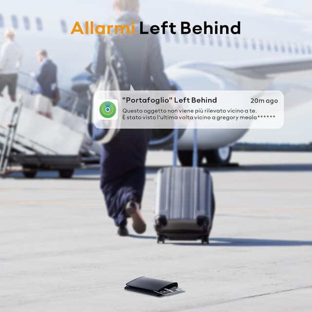 Detalle 2 de ATUVOS Air Tag Card ricaricabile da 1,6 mm: tracker Bluetooth per portafoglio compatibile con l’app Dov’è (solo iOS)