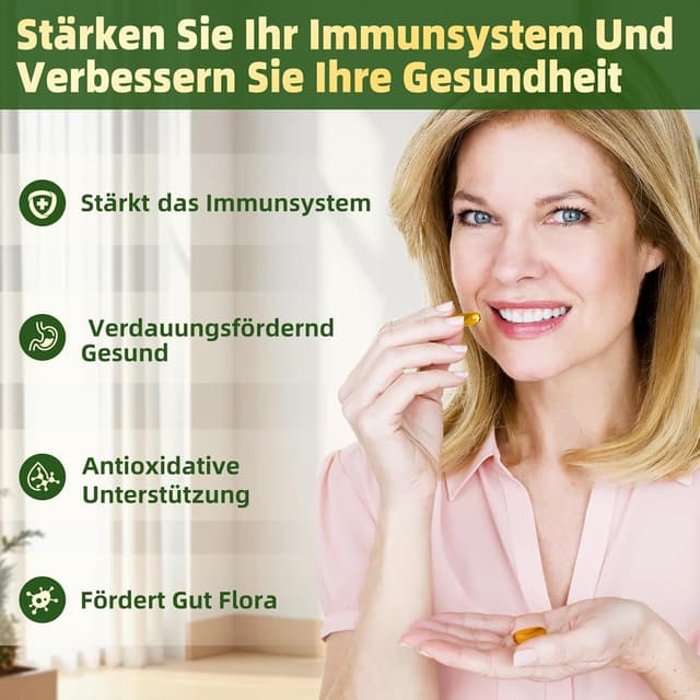 Detalle 2 de Oregano Öl Kapseln 6000 mg (2-in-1 Oregano & Schwarzkümmelöl) – 180 Softgels, vegan, gluten- & laktosefrei