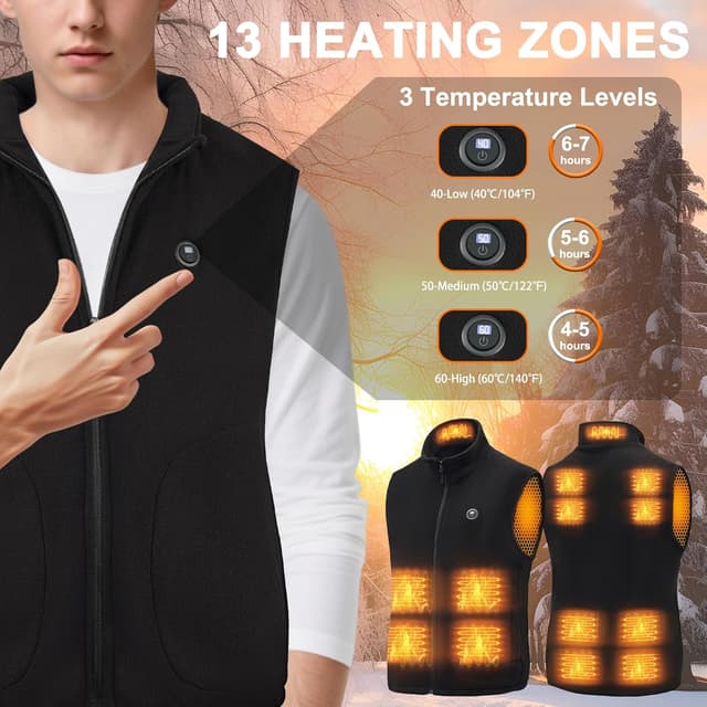 Thumbnail 1 de BIAOQINBO Gilet Chauffant 27000mAh