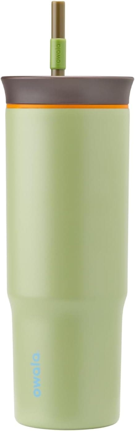 Thumbnail 6 de Owala 40 oz Stainless Steel Triple Layer Insulated Travel Tumbler (Green) with Spill-Resistant Lid
