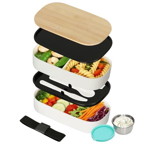 Imagen de VINATO Fiambrera 1400ml con 2 niveles 🍱 en OfertitasTOP