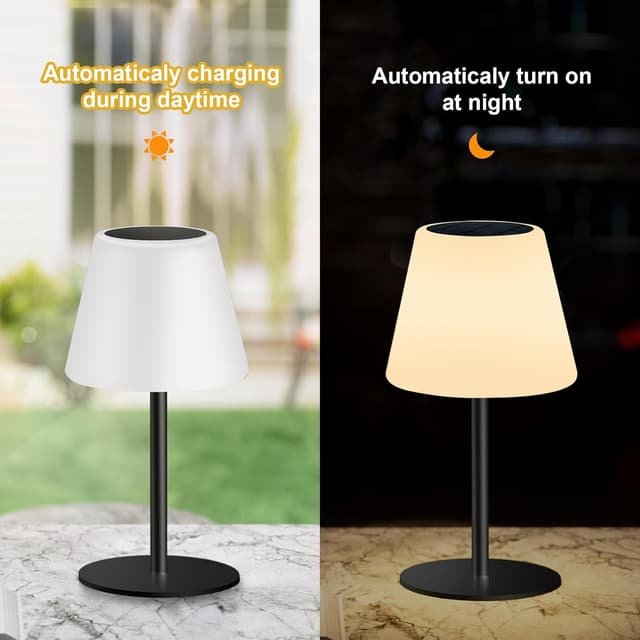Detalle de Licmic Solar Tischlampe Outdoor Akku LED