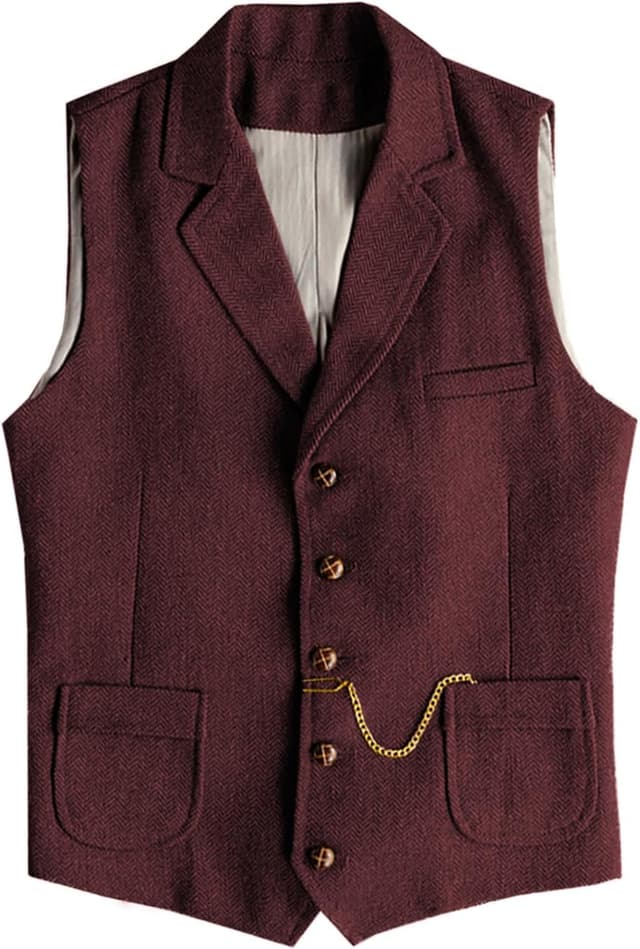 Imagen de AeoTeokey Tweed Suit Vest en OfertitasTOP