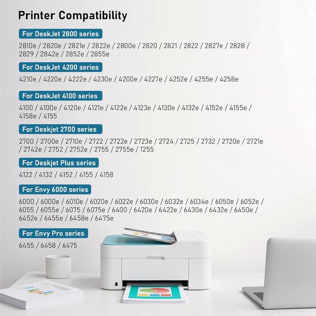 Detalle 2 de LinkDocs 67XL Black & Tri-Color Ink Cartridges Combo Pack (Remanufactured Replacement for HP 67XL)
