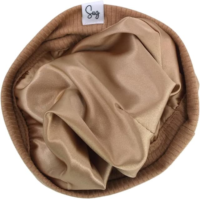 Detalle de Sugarmelon Lightweight Jersey Beanie Hat with Silky Satin Lining for Newborns & Toddlers