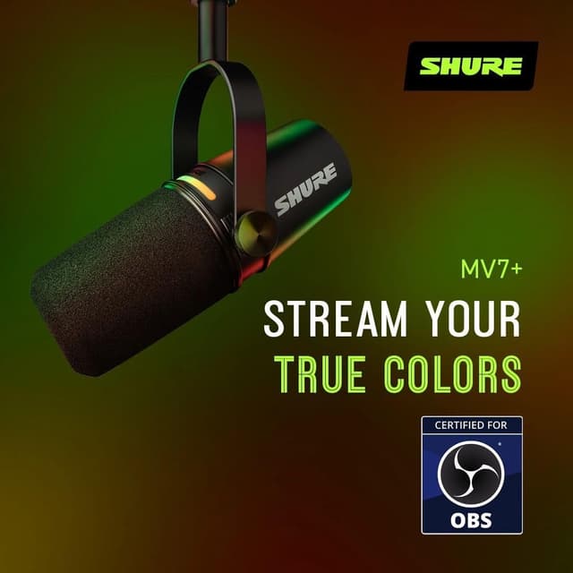 Thumbnail 6 de Shure MV7+ Dynamic Mic with USB-C and XLR ⚙
