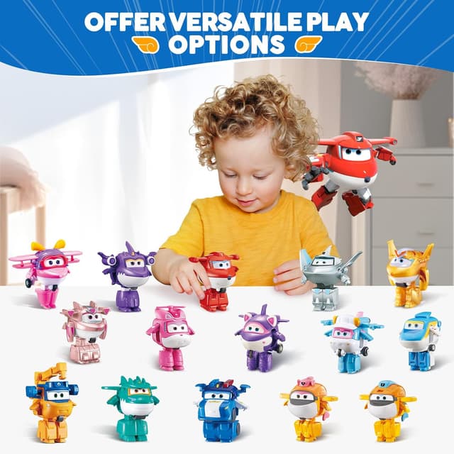 Thumbnail 4 de Super Wings Jett figura 2 in 1 5 cm