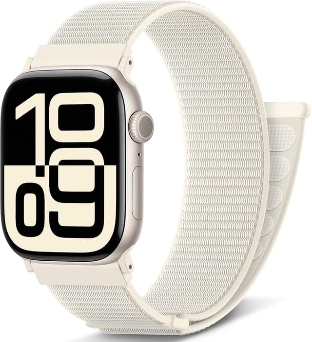 Detalle de DigiHero Nylon Sport Loop for Apple Watch 46mm–38mm (compatible with Series 11–4/SE/Ultra)