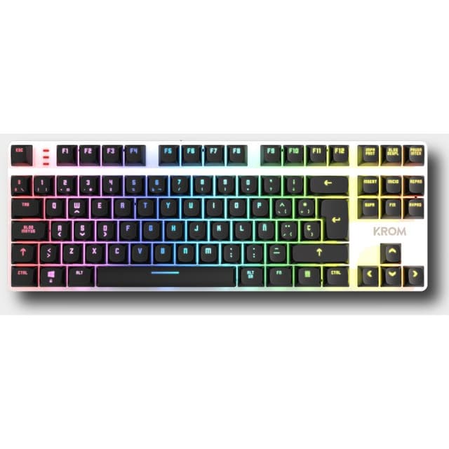 Detalle de Krom Kernel PRO TKL RGB inalámbrico Bluetooth (Switch Outemu Red) negro