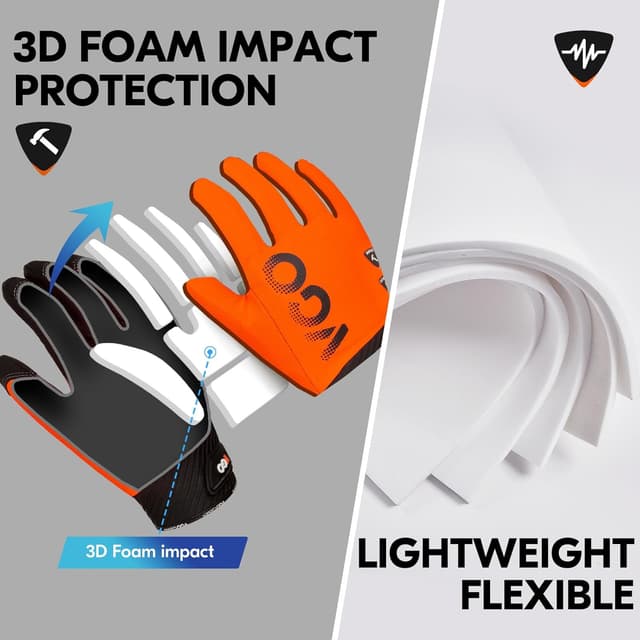 Detalle de Vgo... Guanti da lavoro antitaglio con touchscreen, palmo in pelle (1 paio) CA9794IPA5