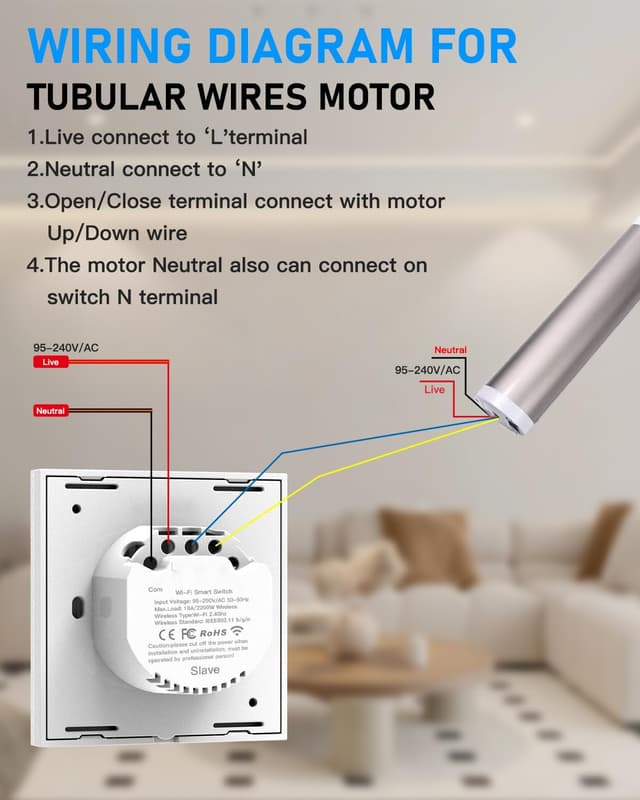 Thumbnail 5 de GreenSun Interrupteur volet roulant connecté 4 pièces 🎛