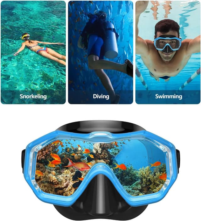 Thumbnail 6 de WSTOO Adults Swim Goggles with Nose Cover (3-Lens, Anti-Fog, Leak-Proof) for Youth & Adults