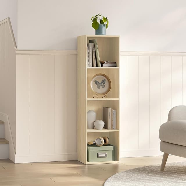 Thumbnail 3 de WOLTU Estantería Libro con 4 Cubos 📚 30x24x106cm SK003hei4