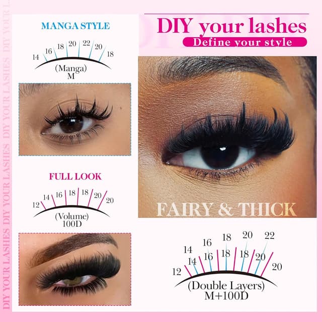 Thumbnail 5 de Coruscate Lash Clusters 100D Long 12-20mm