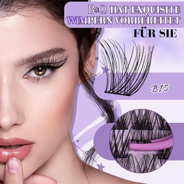 Detalle 2 de B&Qaugen Lash-Extension Set B15, 156 Stück