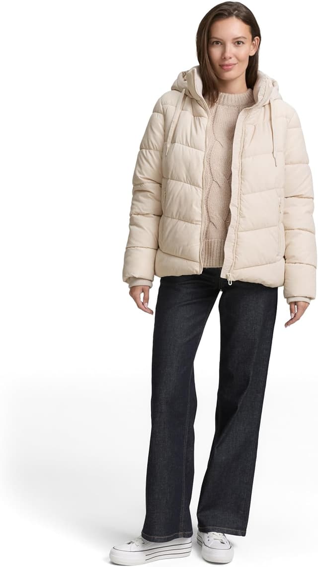 Detalle de TOM TAILOR 1047526 giacca donna trapuntata idrorepellente con cappuccio