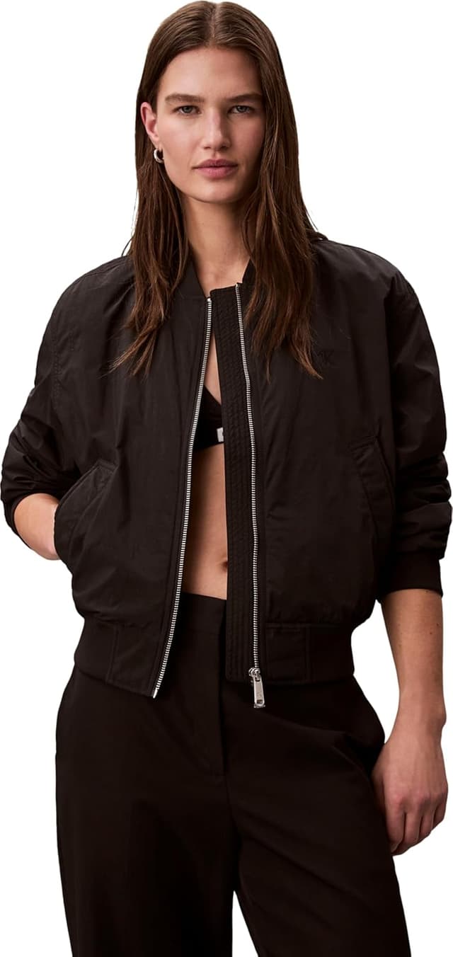 Detalle 2 de Calvin Klein Women’s Essential Nylon Bomber Jacket (LV047F505G)