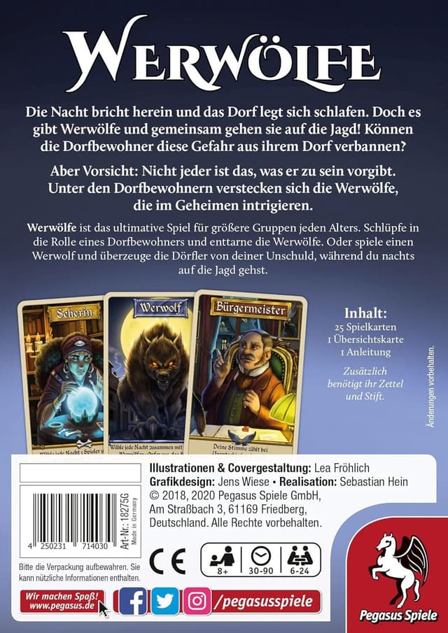 Thumbnail 3 de Pegasus Spiele Werwölfe 18275G