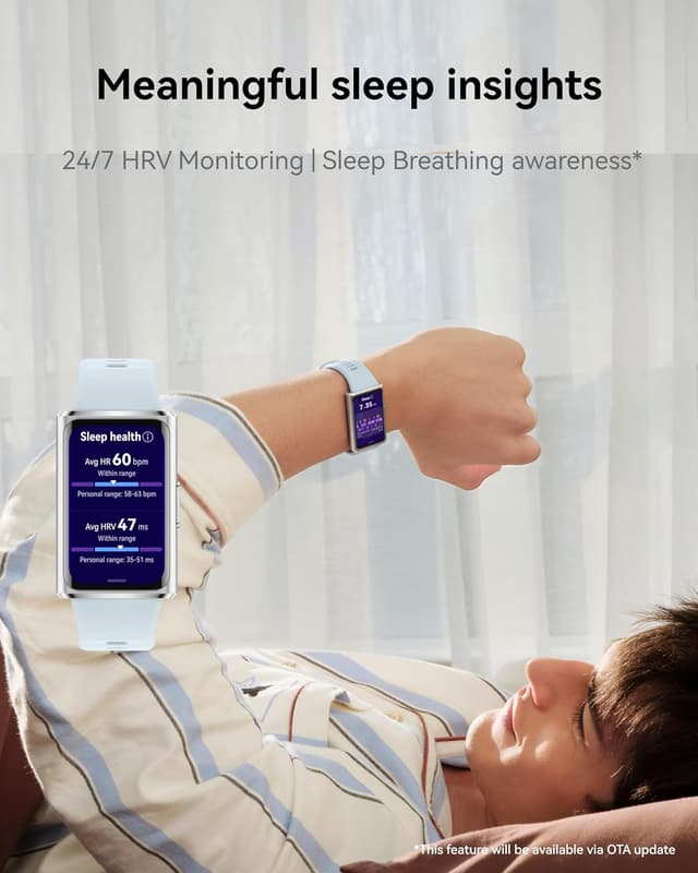 Detalle de HUAWEI Band 11 Pro fitness tracker with built-in GPS, 1.62" AMOLED and 14-day battery (Black)