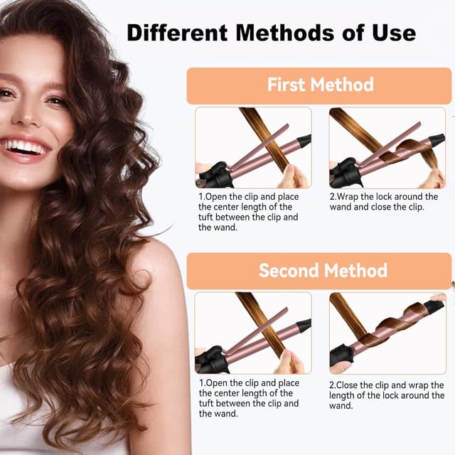 Detalle de UMIGA 32 mm curling iron with LCD