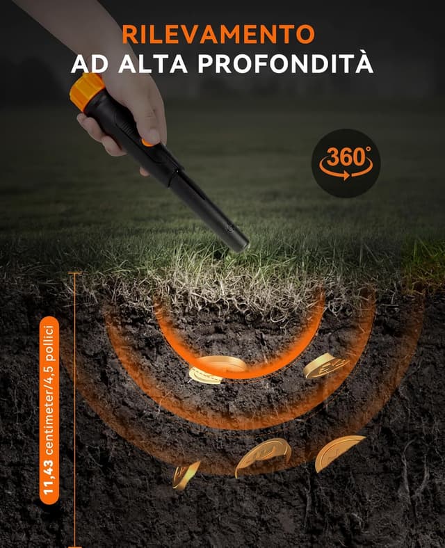 Detalle 2 de SUNPOW OTMD01 Pinpointer 27 cm