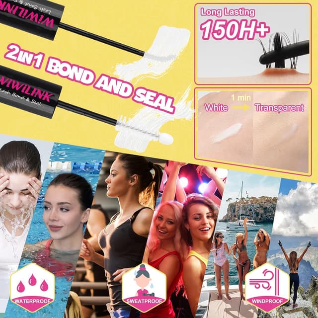 Thumbnail 6 de WiWiLINK Lashes California Sunset Kit Lash Clusters (8–18mm) DIY Waterproof Manga Lash Spikes