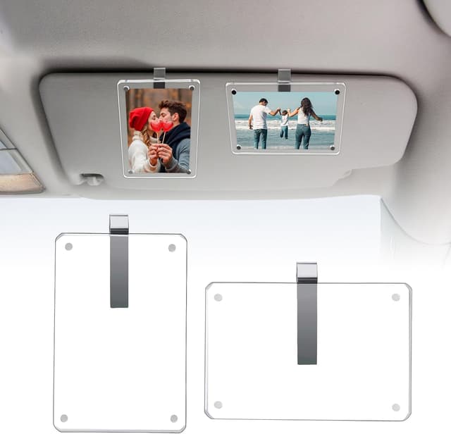 Imagen de 2 Pack Magnetic Car Visor Photo Clips 4.72x3.15 in en OfertitasTOP