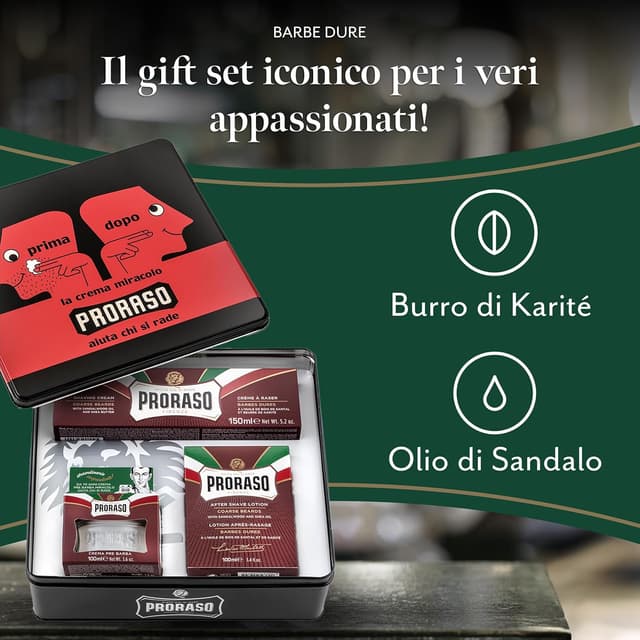 Thumbnail 1 de Proraso Set Vintage Selection Barbe Dure 350 ml