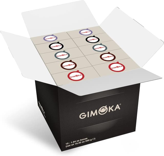 Detalle de Gimoka capsule compatibili Nespresso: assortimento di miscele e aromi (100 capsule)